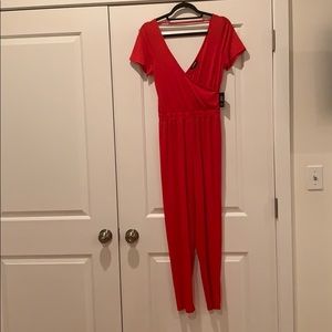 Red jumpsuit